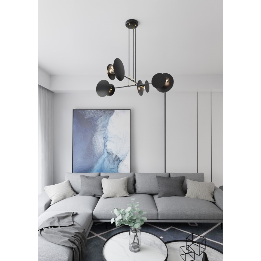 Pendel IDEA 4xE27/15W/230V sort