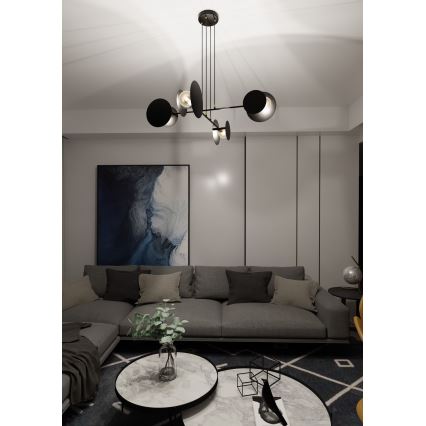 Pendel IDEA 4xE27/15W/230V sort