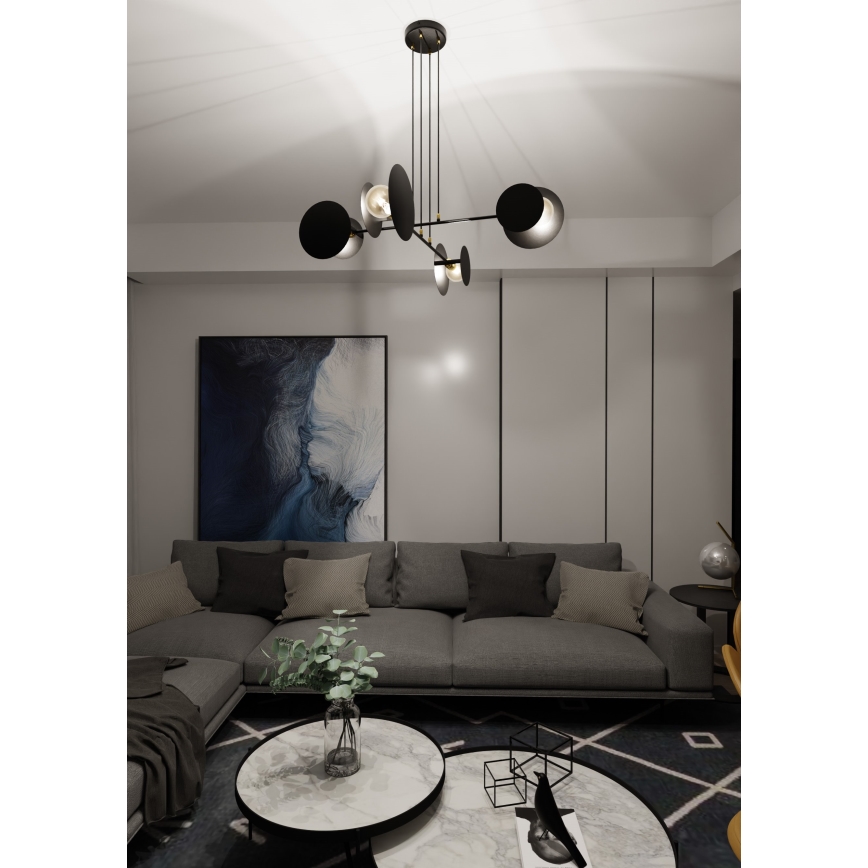 Pendel IDEA 4xE27/15W/230V sort