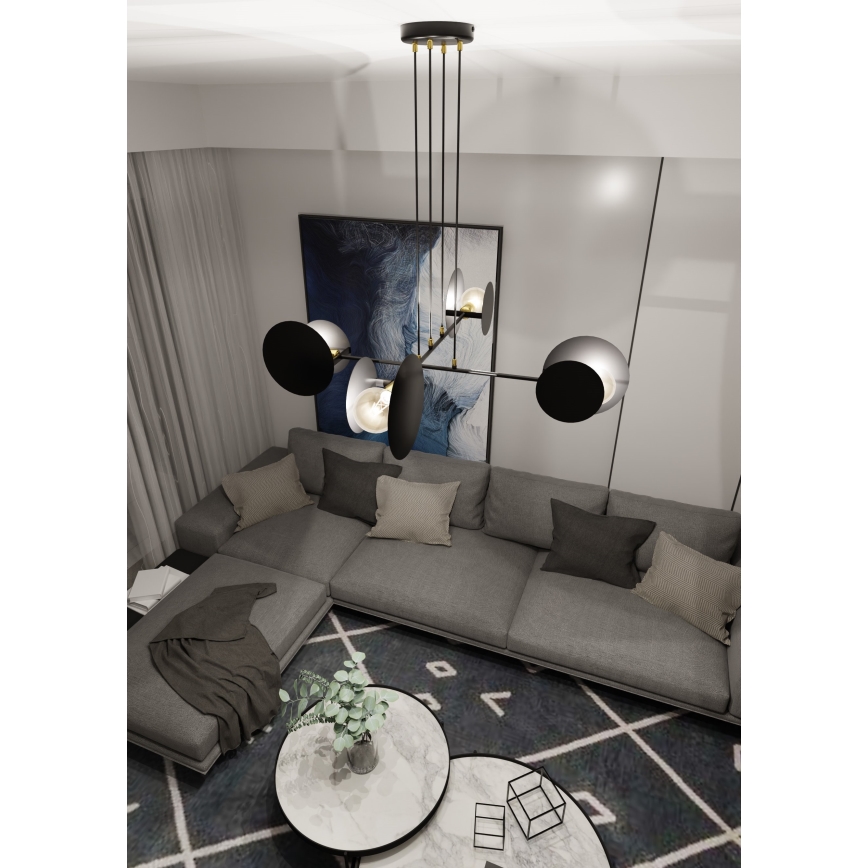 Pendel IDEA 4xE27/15W/230V sort