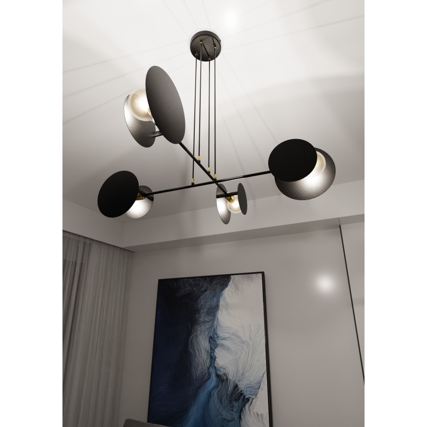 Pendel IDEA 4xE27/15W/230V sort