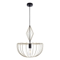 Pendel JASMINA 1xE27/20W/230V diameter 40 cm guldfarvet