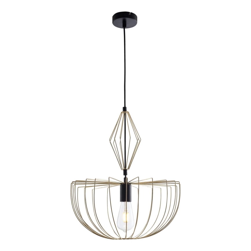 Pendel JASMINA 1xE27/20W/230V diameter 40 cm guldfarvet