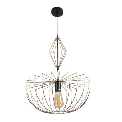 Pendel JASMINA 1xE27/20W/230V diameter 40 cm guldfarvet