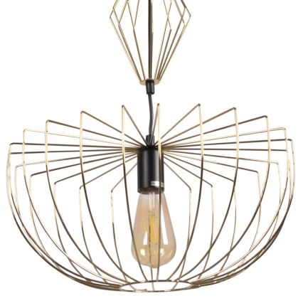 Pendel JASMINA 1xE27/20W/230V diameter 40 cm guldfarvet