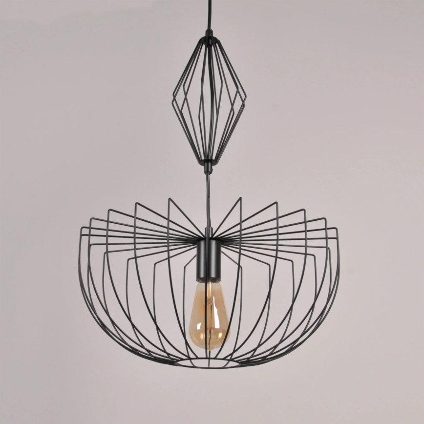 Pendel JASMINA 1xE27/20W/230V diameter 40 cm sort