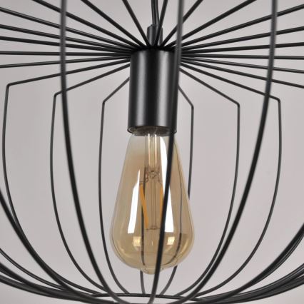 Pendel JASMINA 1xE27/20W/230V diameter 40 cm sort