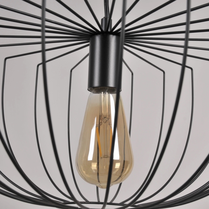 Pendel JASMINA 1xE27/20W/230V diameter 40 cm sort