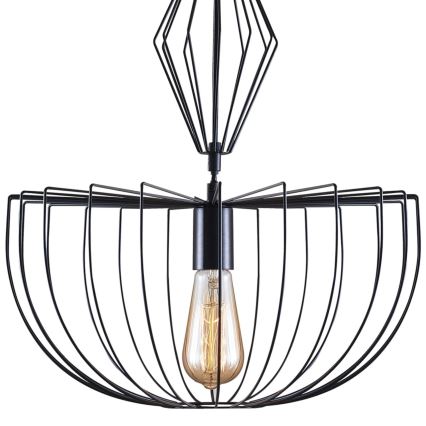 Pendel JASMINA 1xE27/20W/230V diameter 40 cm sort