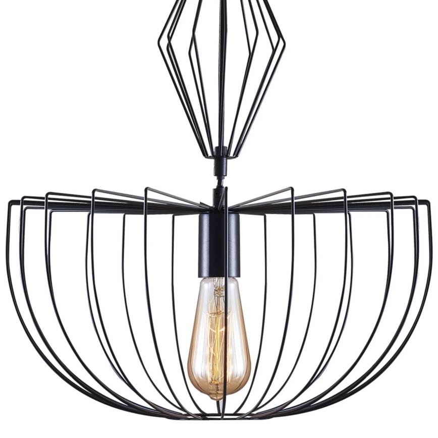 Pendel JASMINA 1xE27/20W/230V diameter 40 cm sort