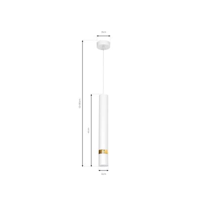 Pendel JOKER 1xGU10/25W/230V hvid