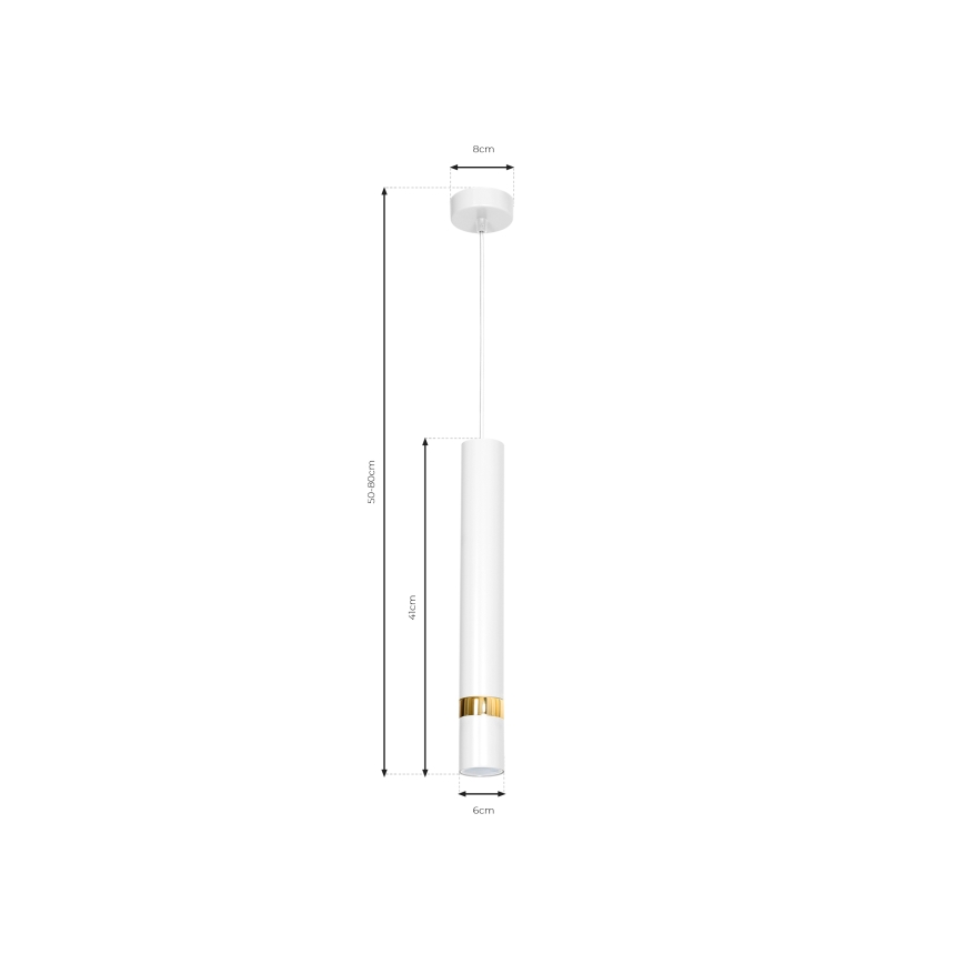 Pendel JOKER 1xGU10/25W/230V hvid