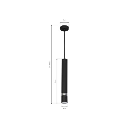 Pendel JOKER 1xGU10/25W/230V sort