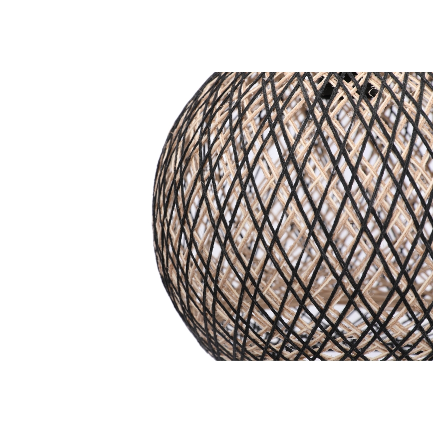 Pendel JUTE 1xE27/60W/230V sort