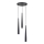 Pendel KALINI 3xGU10/40W/230V diameter 30 cm sort
