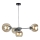 Pendel KALIOPE 4xE27/60W/230V sort/røget beige