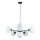 Pendel KALIOPE 6xE14/50W/230V sort/hvid