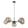 Pendel KALIOPE 6xE27/60W/230V sort/røget beige