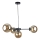Pendel KALIOPE II 4xE14/50W/230V sort/røget beige