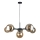 Pendel KALIOPE II 6xE14/50W/230V sort/røget beige