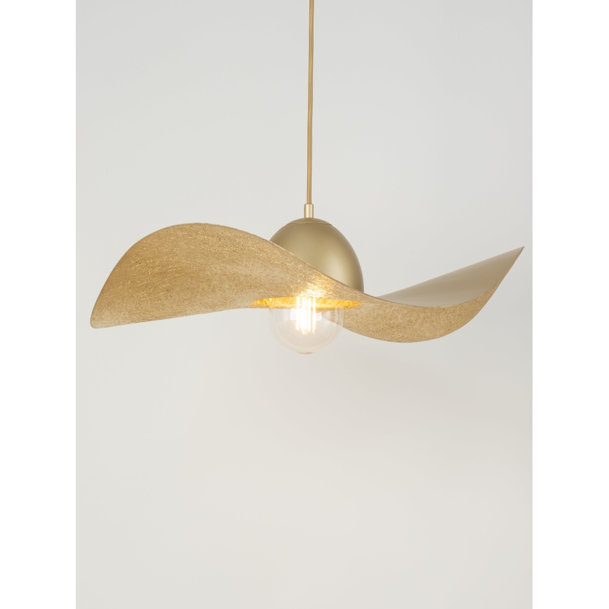 Pendel KAPELLO 1xE27/60W/230V diameter 55 cm gylden