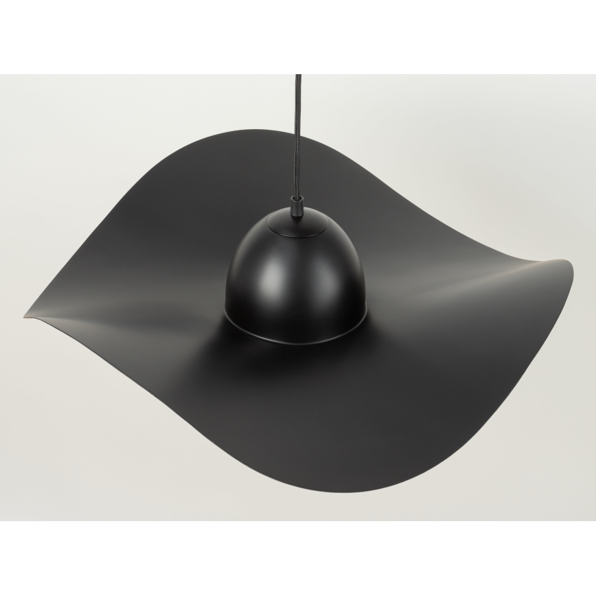 Pendel KAPELLO 1xE27/60W/230V diameter 55 cm sort/gylden