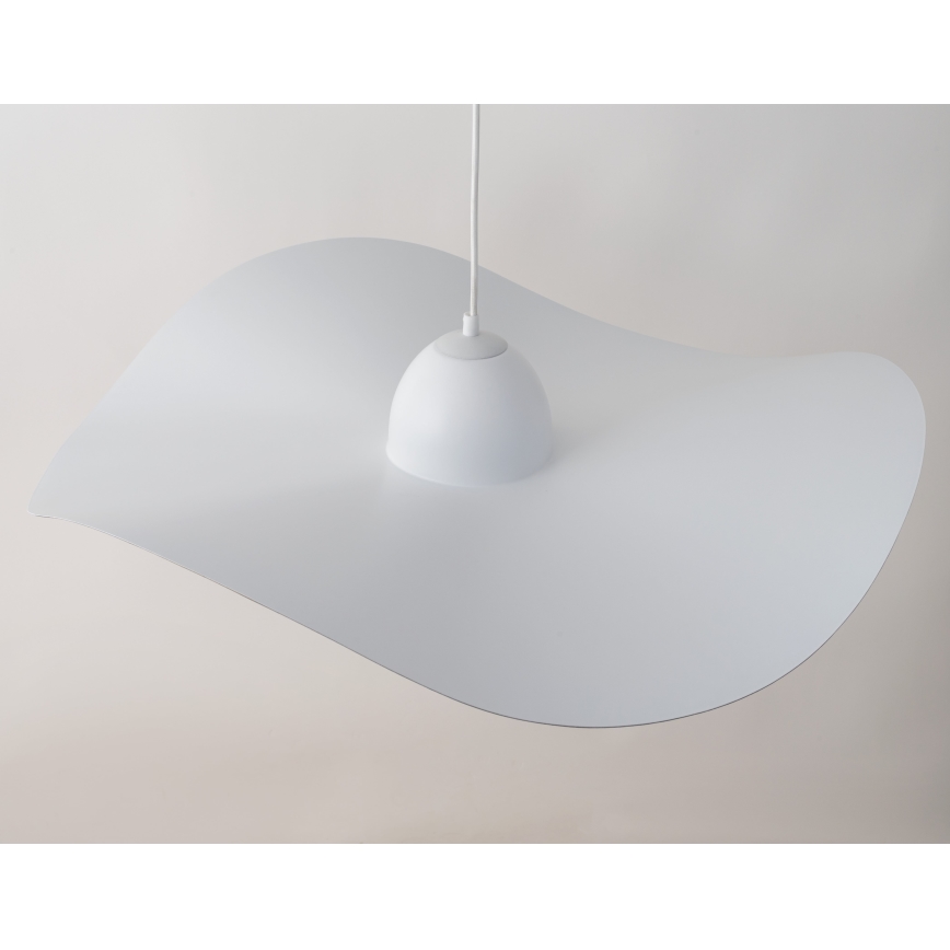 Pendel KAPELLO 1xE27/60W/230V diameter 76 cm hvid/gylden