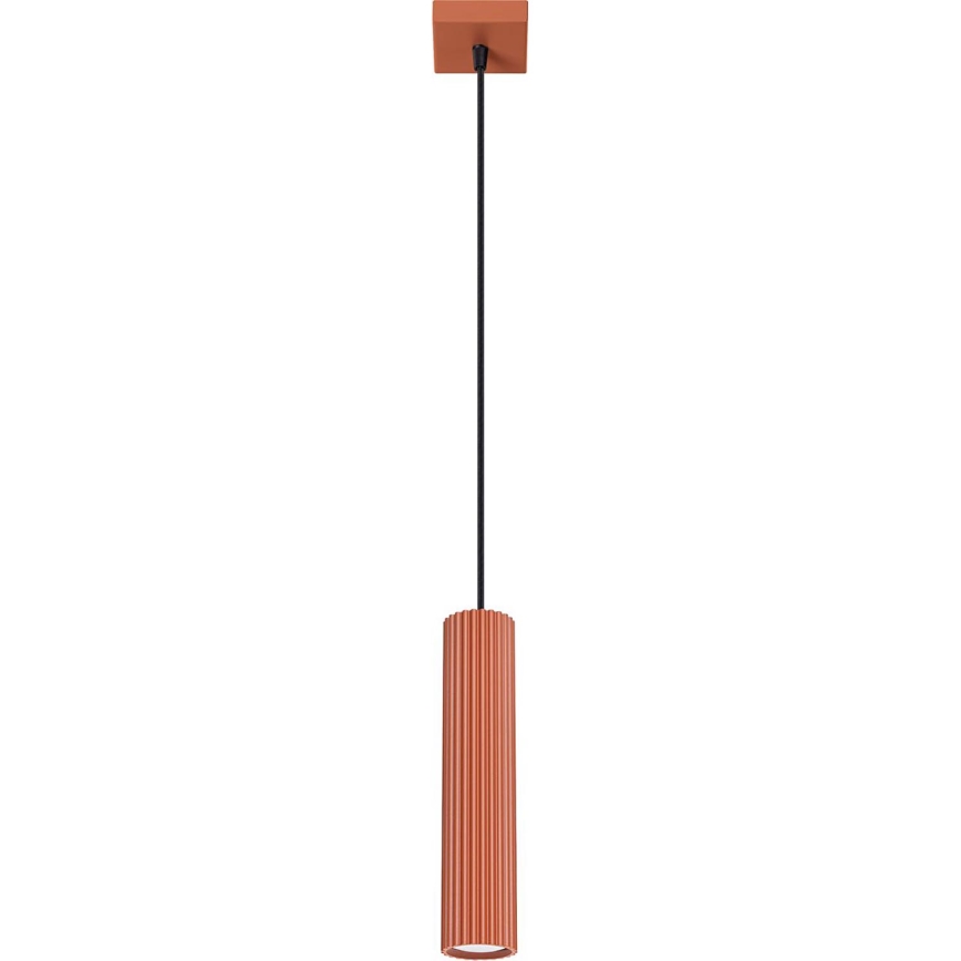 Pendel KARBON 1xGU10/10W/230V rød