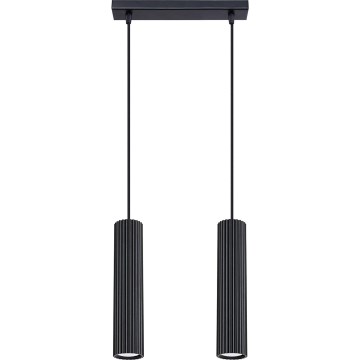 Pendel KARBON 2xGU10/10W/230V sort