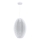 Pendel KAREI 1xE27/20W/230V diameter 30 cm hvid
