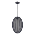 Pendel KAREI 1xE27/20W/230V diameter 30 cm sort