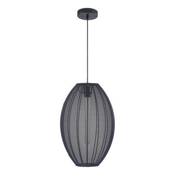Pendel KAREI 1xE27/20W/230V diameter 30 cm sort
