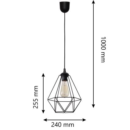Pendel KARO 1xE27/15W/230V
