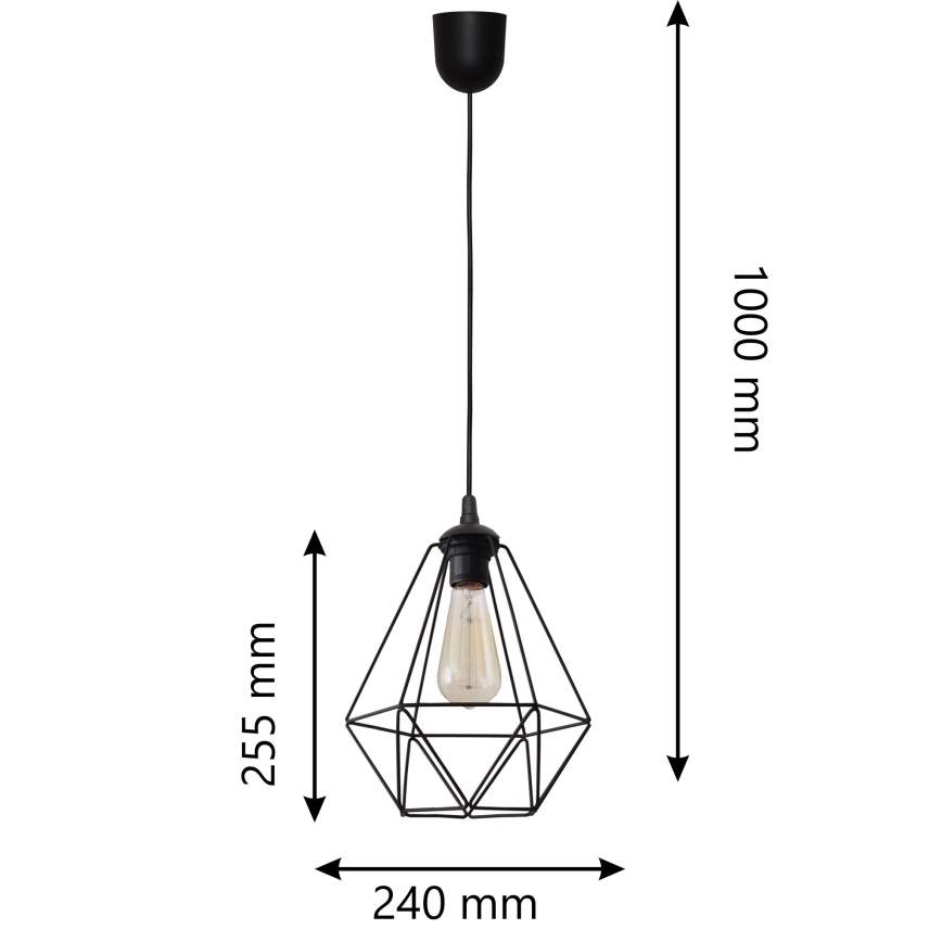 Pendel KARO 1xE27/15W/230V