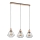 Pendel KASTEL BASKET 3xE27/60W/230V beige/sort