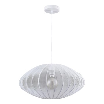 Pendel KINU 1xE27/20W/230V diameter 50 cm hvid
