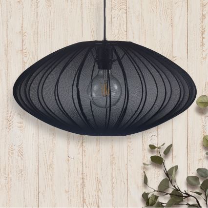 Pendel KINU 1xE27/20W/230V diameter 50 cm sort