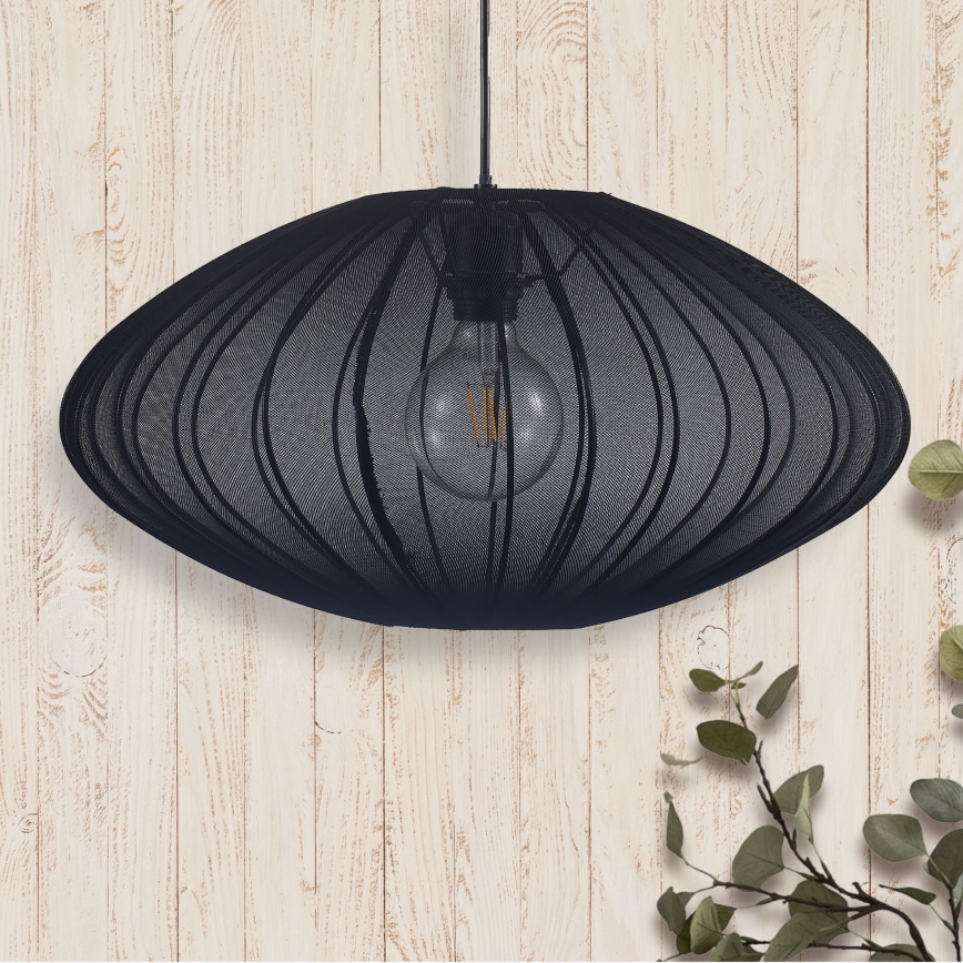 Pendel KINU 1xE27/20W/230V diameter 50 cm sort