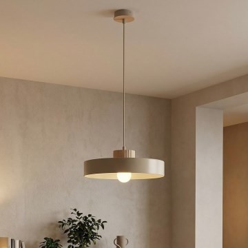 Pendel KIVI på ledning 1xE27/15W/230V, beige