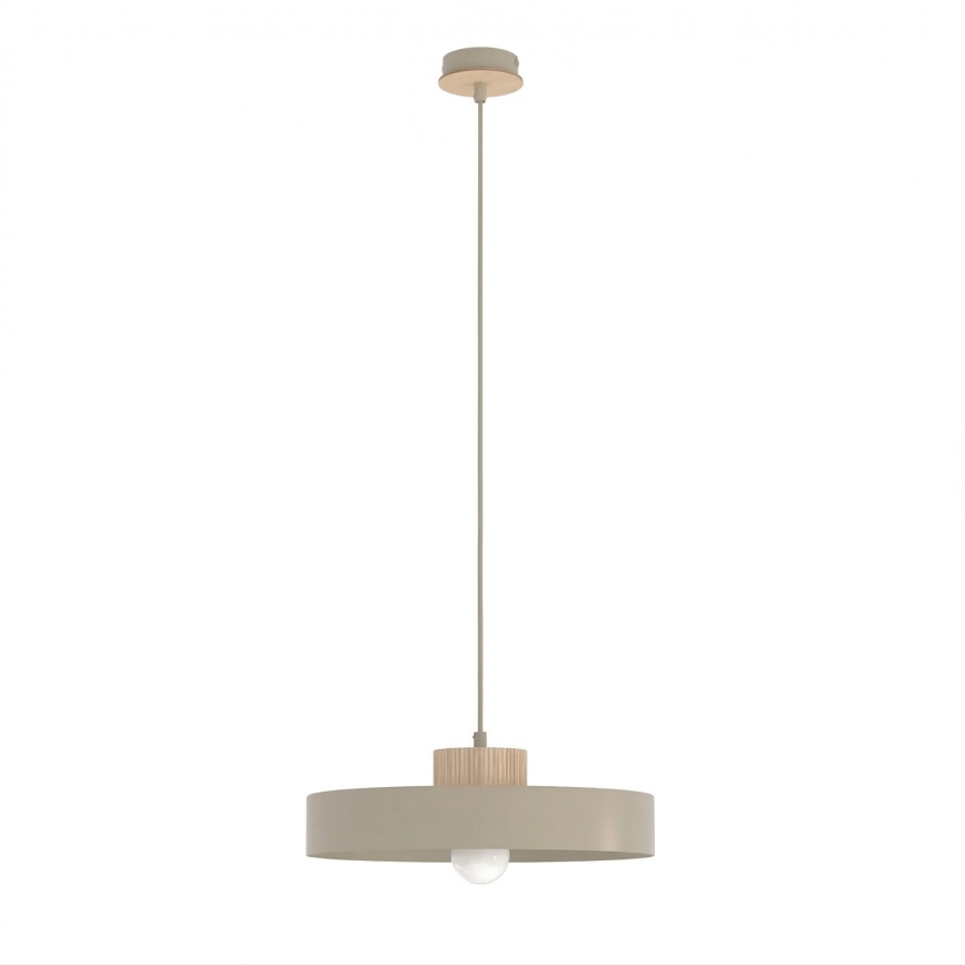 Pendel KIVI på ledning 1xE27/15W/230V, beige