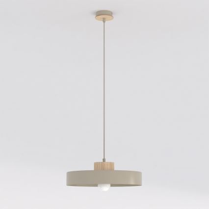 Pendel KIVI på ledning 1xE27/15W/230V, beige
