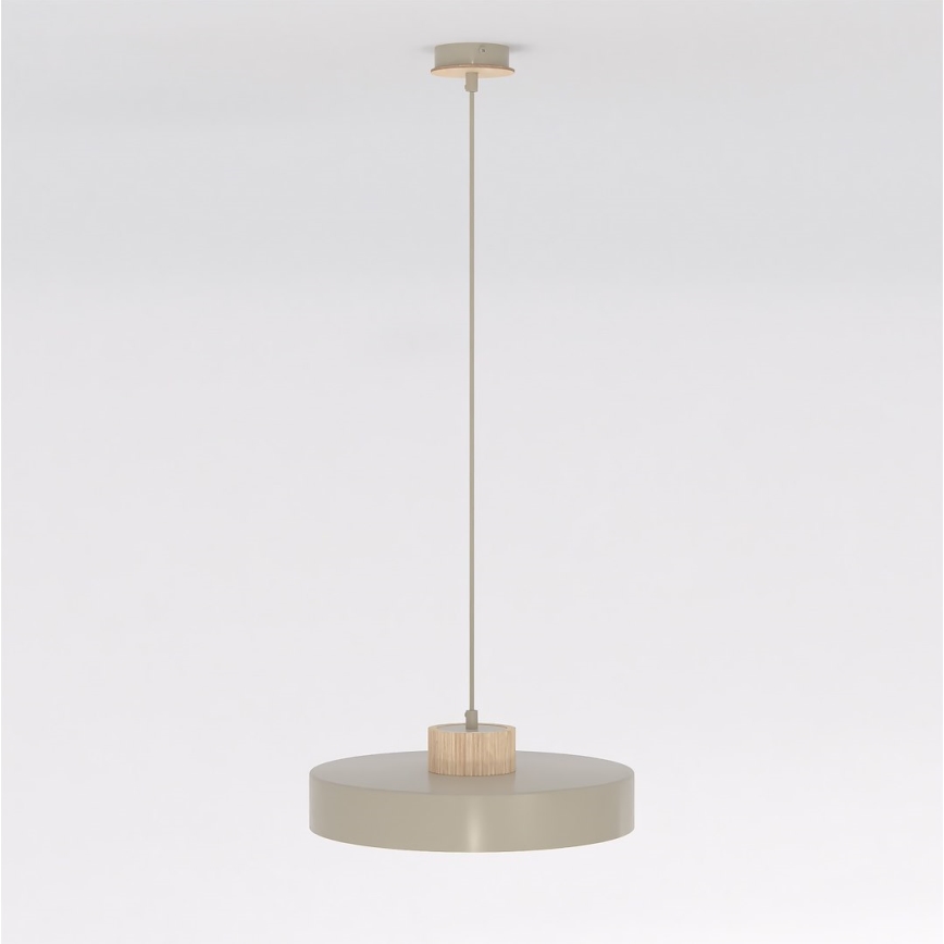 Pendel KIVI på ledning 1xE27/15W/230V, beige