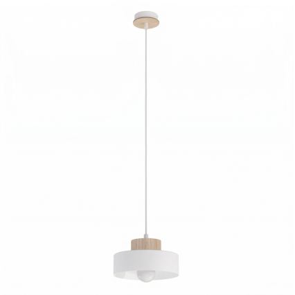Pendel KIVI på ledning 1xE27/15W/230V, hvid