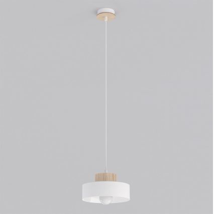 Pendel KIVI på ledning 1xE27/15W/230V, hvid