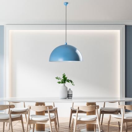 Pendel KURE 1xE27/40W/230V blå
