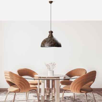 Pendel KURE 1xE27/40W/230V diameter 40 cm grå