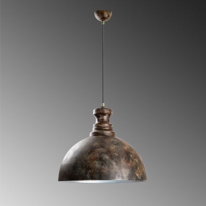 Pendel KURE 1xE27/40W/230V diameter 40 cm grå