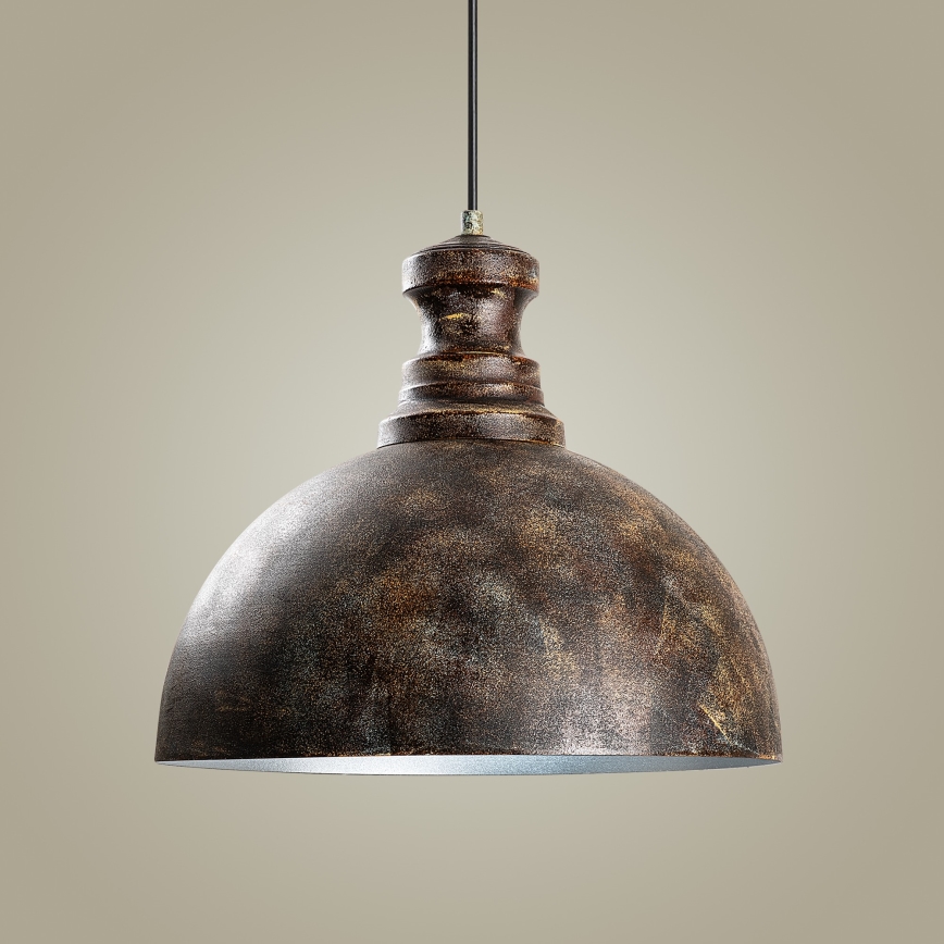 Pendel KURE 1xE27/40W/230V diameter 40 cm grå