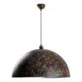 Pendel KURE 1xE27/40W/230V diameter 60 cm grå