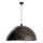 Pendel KURE 1xE27/40W/230V diameter 60 cm grå